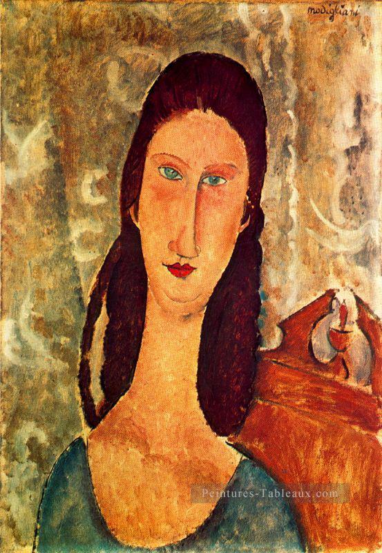 portrait de jeanne hebuterne 1919 1 Amedeo Modigliani Peintures à l'huile
